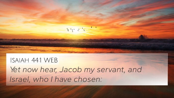 Isaiah 44:1 WEB 4K Wallpaper - Yet now hear, Jacob my servant, and Israel, who I - 4K Wallpaper Bible Verse