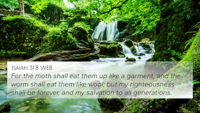 Isaiah 51:8 WEB Bible Verse Image