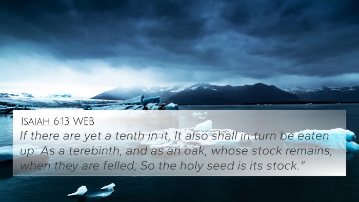 Isaiah 6:13 WEB Bible Verse Image
