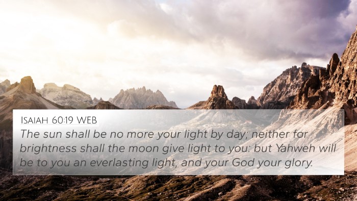 Isaiah 60:19 WEB Bible Verse Image