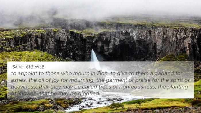 Isaiah 61:3 WEB Bible Verse Image