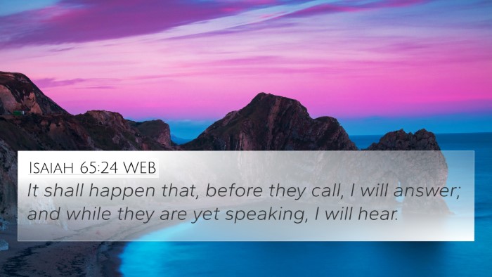 Isaiah 65:24 WEB Bible Verse Image