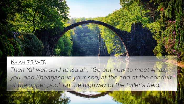 Isaiah 7:3 WEB Bible Verse Image