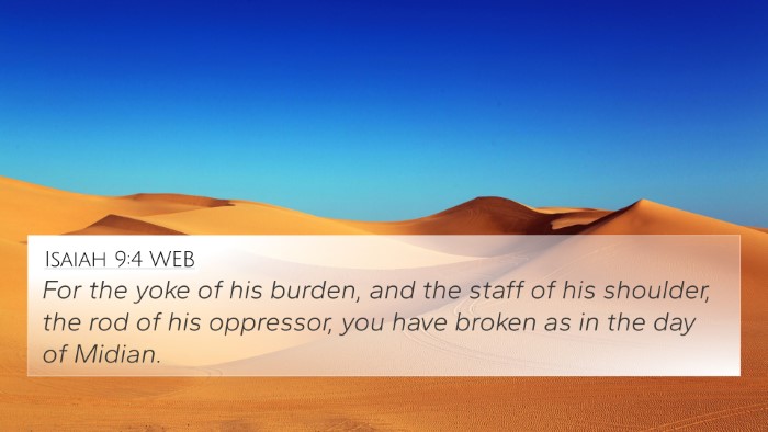 Isaiah 9:4 WEB Bible Verse Image