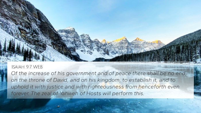 Isaiah 9:7 WEB Bible Verse Image