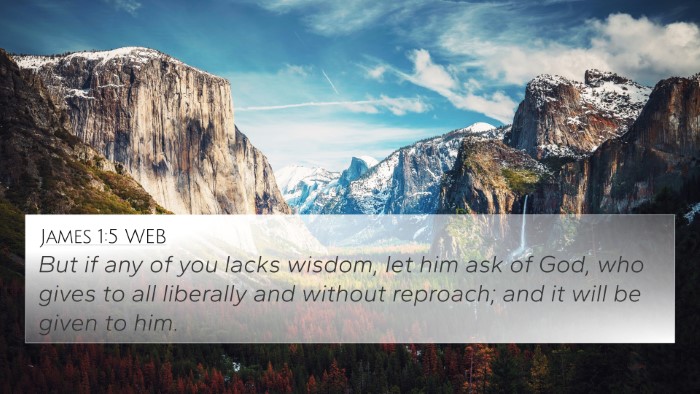 James 1:5 WEB Bible Verse Image