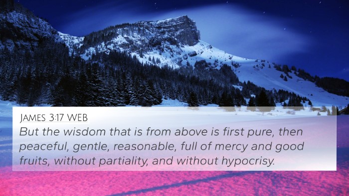 James 3:17 WEB Bible Verse Image
