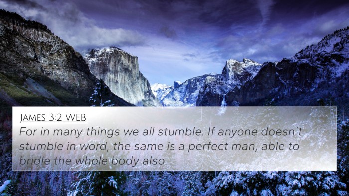James 3:2 WEB Bible Verse Image