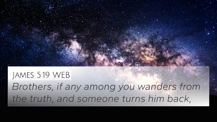 James 5:19 WEB Bible Verse Image