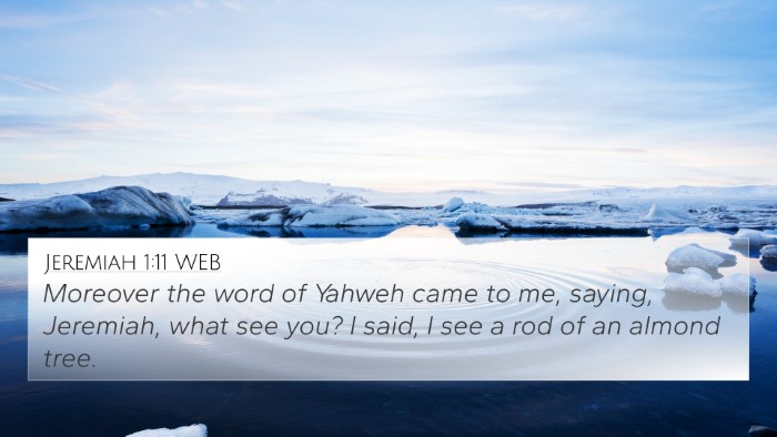 Jeremiah 1:11 WEB Bible Verse Image