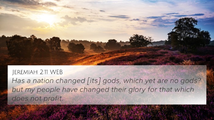 Jeremiah 2:11 WEB Bible Verse Image