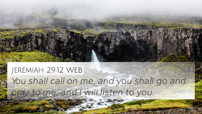Jeremiah 29:12 WEB Bible Verse Image
