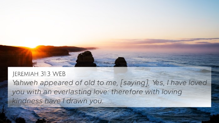 Jeremiah 31:3 WEB Bible Verse Image