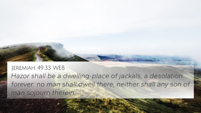 Jeremiah 49:33 WEB Bible Verse Image