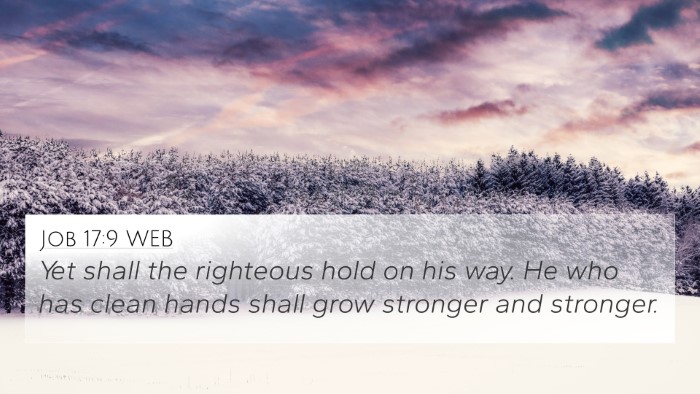 Job 17:9 WEB Bible Verse Image