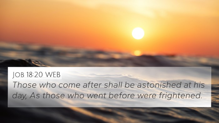 Job 18:20 WEB Bible Verse Image