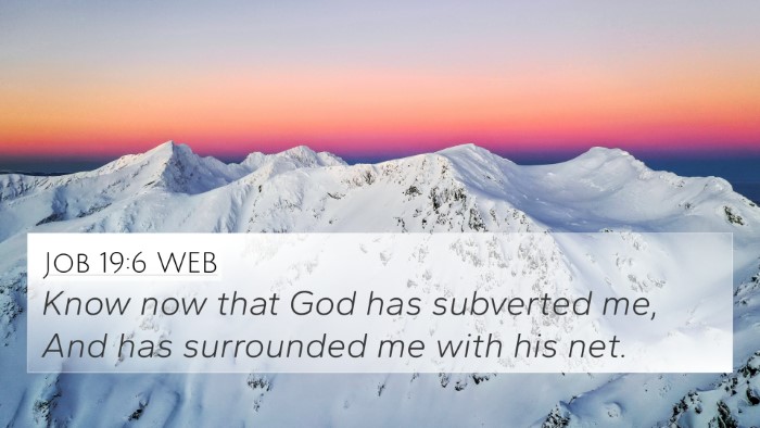 Job 19:6 WEB 4K Wallpaper - Know now that God has subverted me, And has - 4K Wallpaper Bible Verse