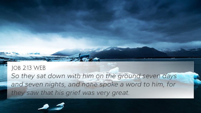 Job 2:13 WEB Bible Verse Image