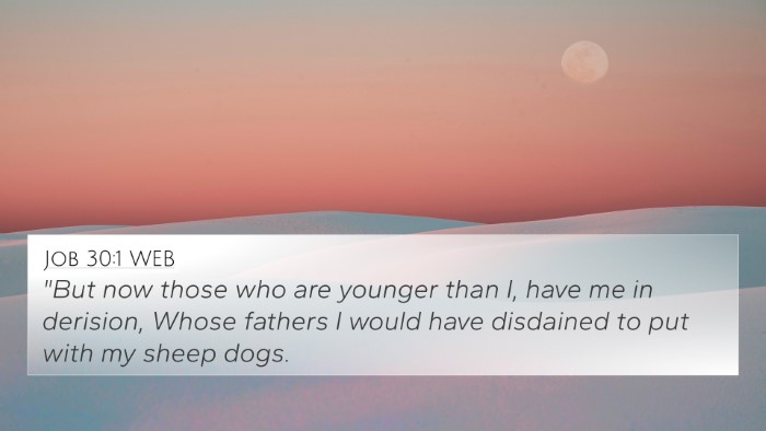 Job 30:1 WEB Bible Verse Image