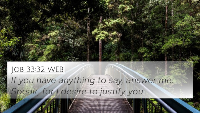 Job 33:32 WEB Bible Verse Image