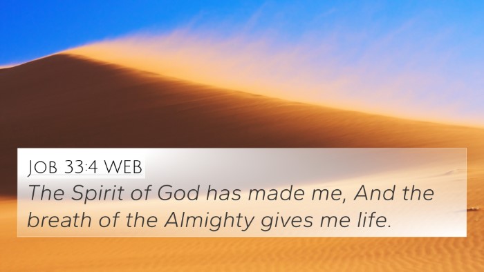 Job 33:4 WEB Bible Verse Image