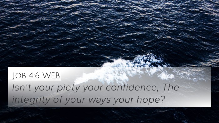 Job 4:6 WEB Bible Verse Image
