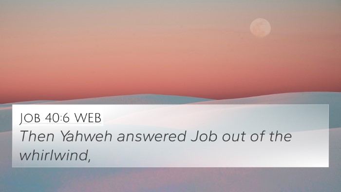 Job 40:6 WEB Bible Verse Image