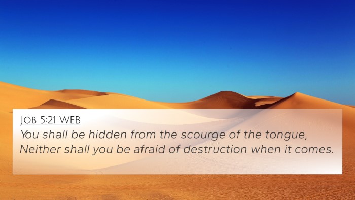 Job 5:21 WEB Bible Verse Image