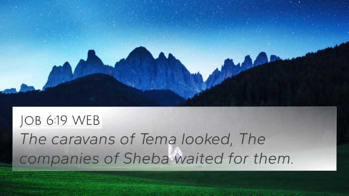 Job 6:19 WEB 4K Wallpaper - The caravans of Tema looked, The companies of - 4K Wallpaper Bible Verse