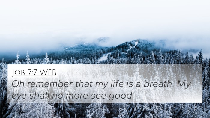Job 7:7 WEB Bible Verse Image