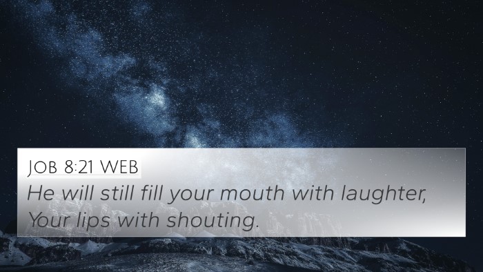 Job 8:21 WEB Bible Verse Image