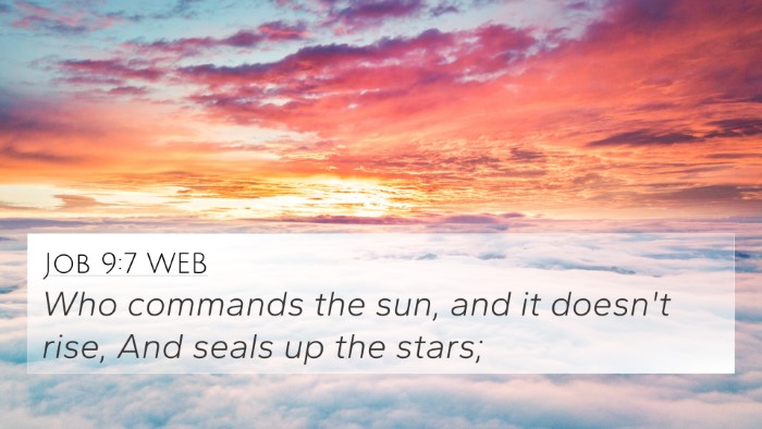 Job 9:7 WEB Bible Verse Image