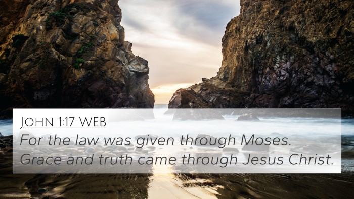 John 1:17 WEB Bible Verse Image