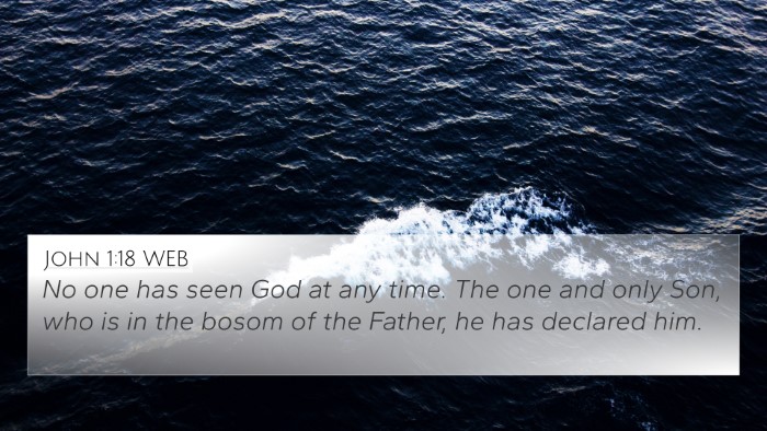 John 1:18 WEB Bible Verse Image