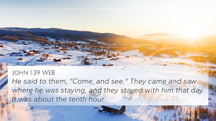 John 1:39 WEB 4K Wallpaper - He said to them, 