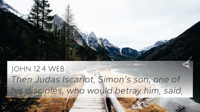 John 12:4 WEB Bible Verse Image