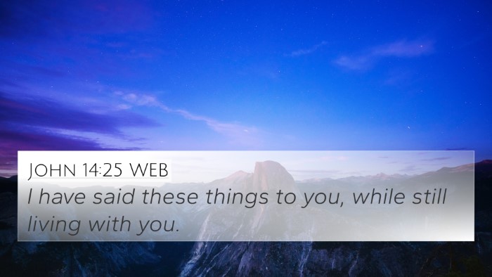 John 14:25 WEB 4K Wallpaper - I have said these things to you, while still - 4K Wallpaper Bible Verse