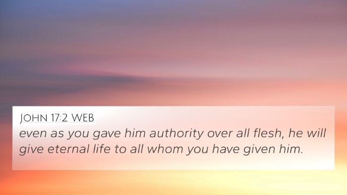 John 17:2 WEB Bible Verse Image