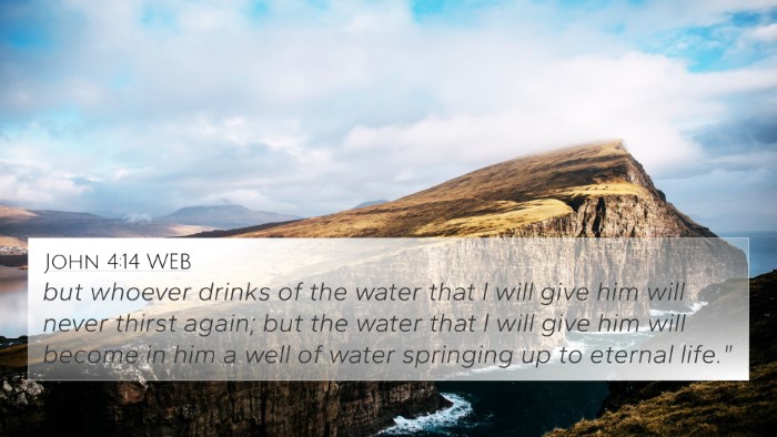 John 4:14 WEB Bible Verse Image
