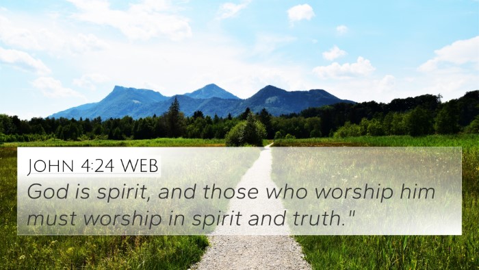 John 4:24 WEB 4K Wallpaper - God is spirit, and those who worship him must - 4K Wallpaper Bible Verse