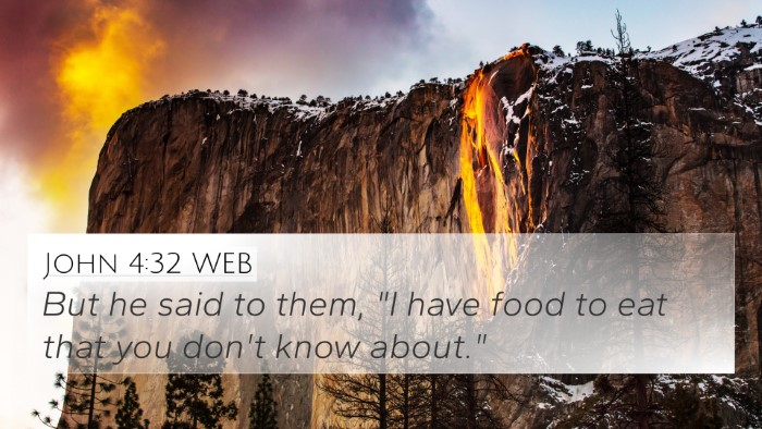John 4:32 WEB Bible Verse Image