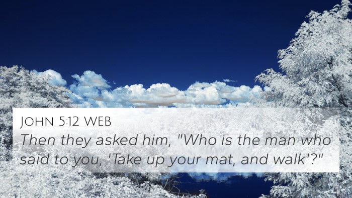 John 5:12 WEB 4K Wallpaper - Then they asked him, 