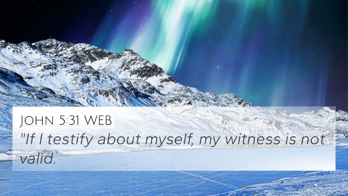 John 5:31 WEB Bible Verse Image