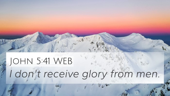 John 5:41 WEB 4K Wallpaper - I don't receive glory from - 4K Wallpaper Bible Verse