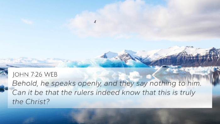 John 7:26 WEB Bible Verse Image