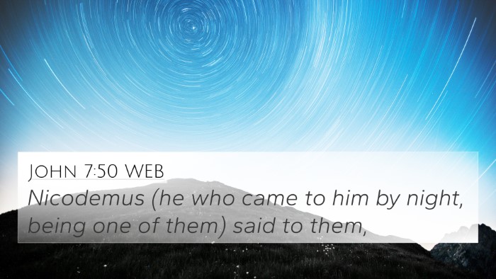 John 7:50 WEB Bible Verse Image