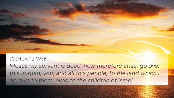 Joshua 1:2 WEB Bible Verse Image