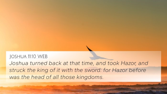 Joshua 11:10 WEB Bible Verse Image