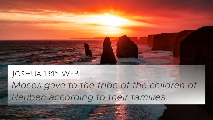 Joshua 13:15 WEB Bible Verse Image