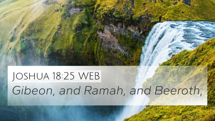 Joshua 18:25 WEB Bible Verse Image